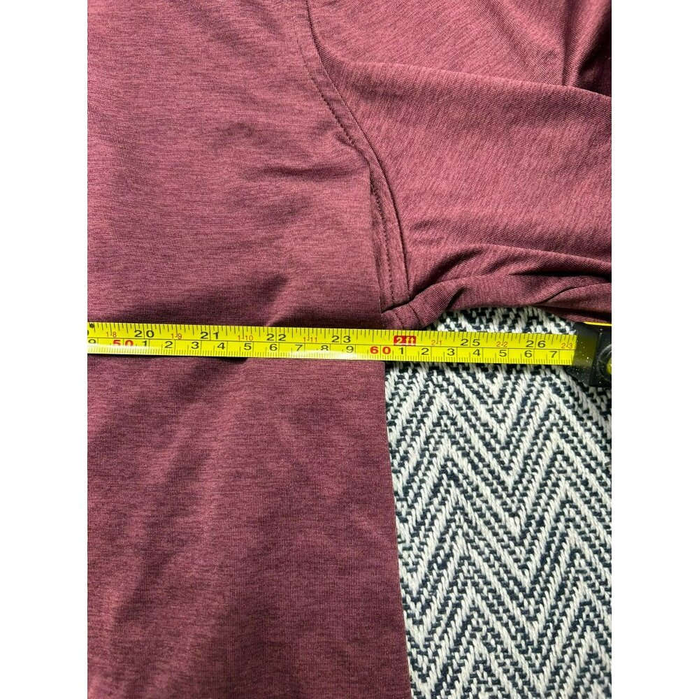 Greg Norman XXL Burgundy 1/4 Zip Pullover Long Sleeve Shirt Shark Logo Golf & Ca - Picture 6 of 6
